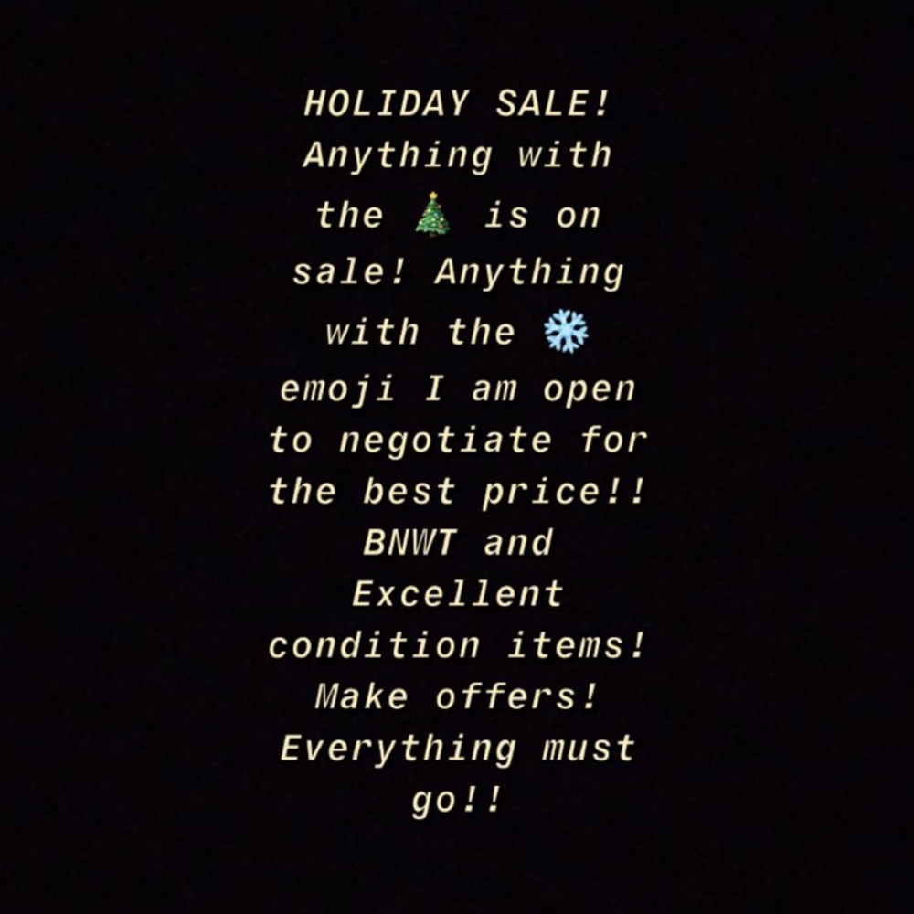 🎄READ!! Holiday Sale!❄️